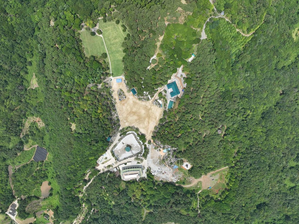 희망의 상징 월명동 별 모양 지형