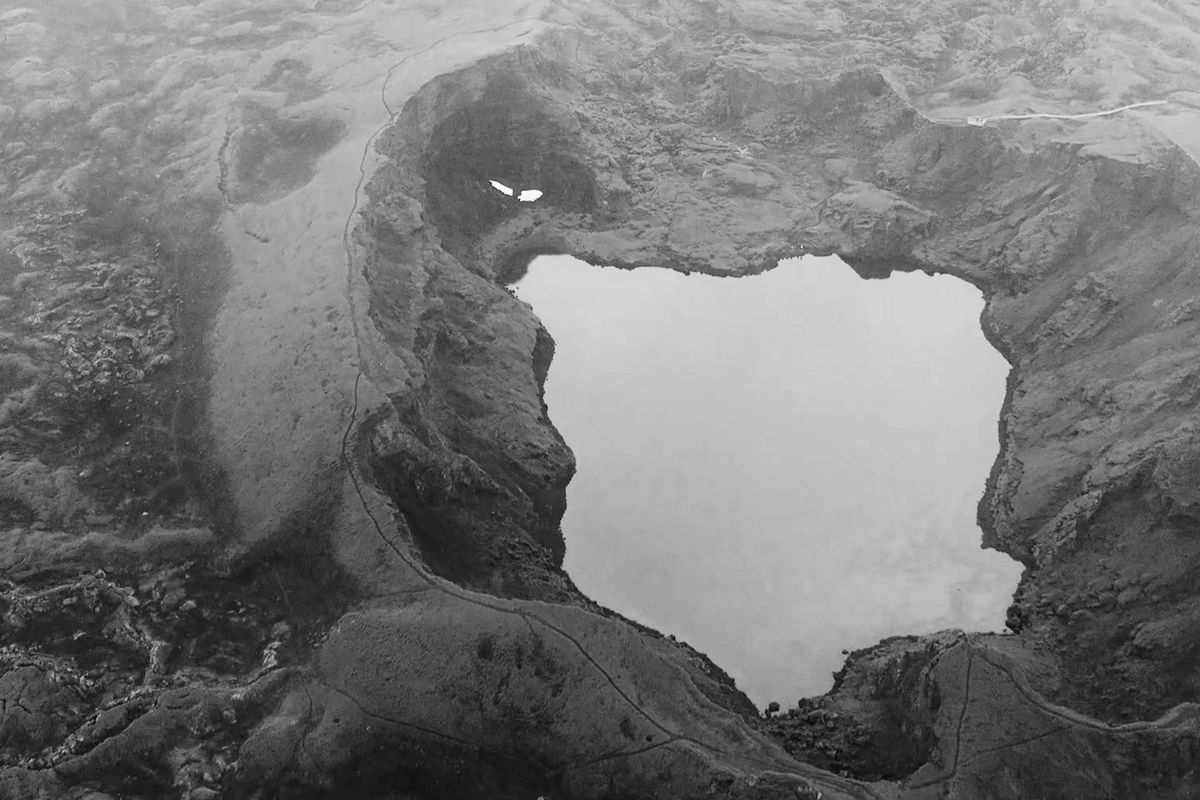 월명동 분화구 지형 조감도 2 - 능선길 1시간 코스